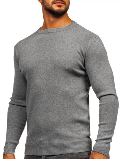 Bolf Herren Pullover Grau H2401