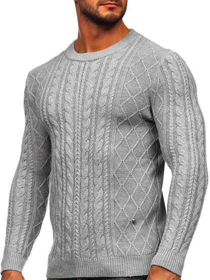 Bolf Herren Pullover Grau  MM6010