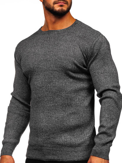 Bolf Herren Pullover Grau  S8309