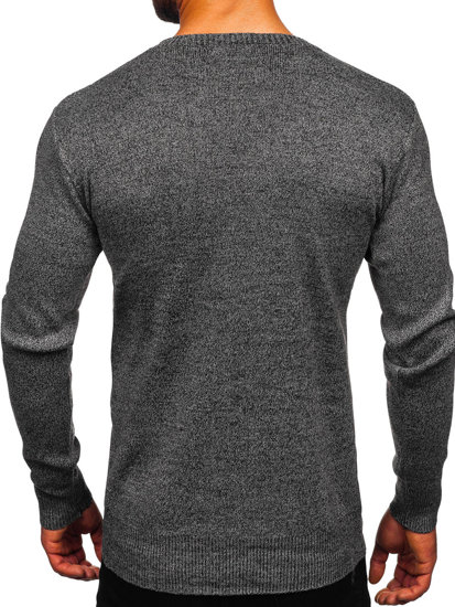 Bolf Herren Pullover Grau  S8309