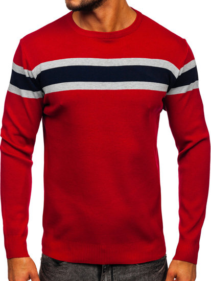 Bolf Herren Pullover Rot  H2108