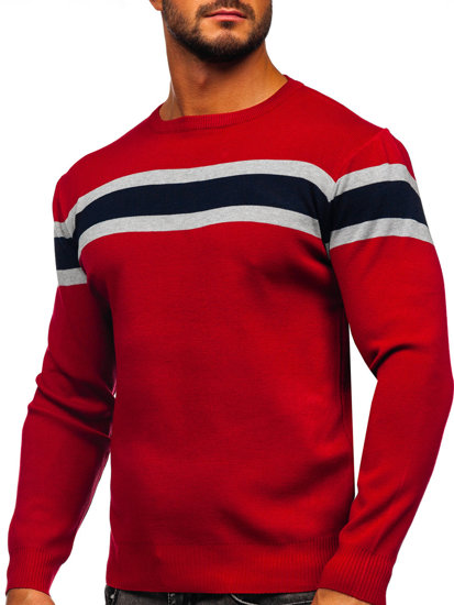 Bolf Herren Pullover Rot  H2108