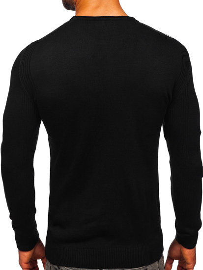 Bolf Herren Pullover Schwarz  1020