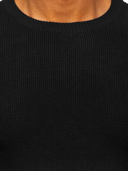 Bolf Herren Pullover Schwarz  S8750