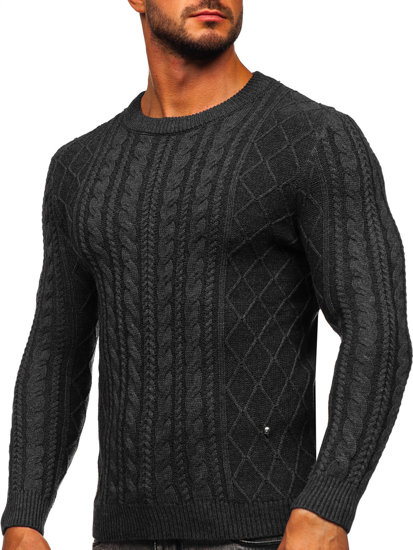 Bolf Herren Pullover Schwarzgrau  MM6010