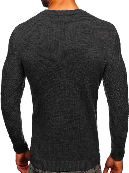 Bolf Herren Pullover Schwarzgrau  MM6010