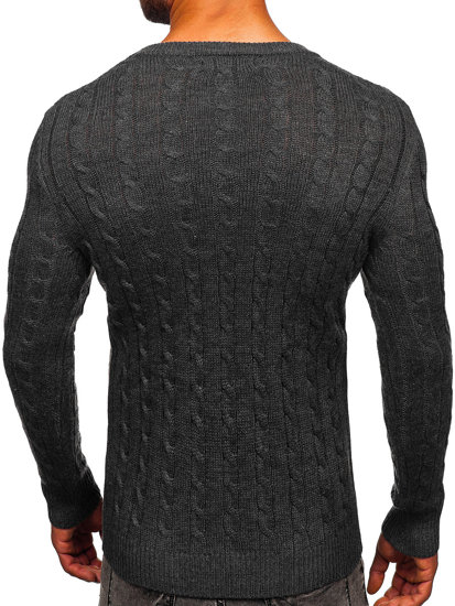 Bolf Herren Pullover Schwarzgrau  MM6021