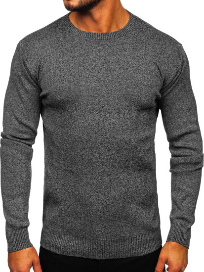 Bolf Herren Pullover Schwarzgrau  S8165