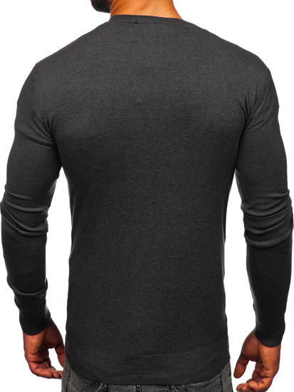 Bolf Herren Pullover Schwarzgrau  YY06