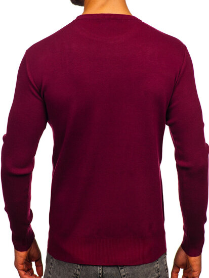 Bolf Herren Pullover Weinrot H2401