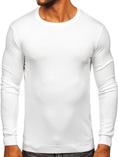 Bolf Herren Pullover Weiß  MMB602