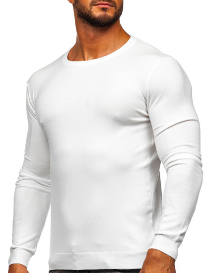 Bolf Herren Pullover Weiß  MMB602