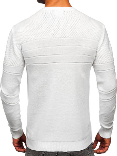 Bolf Herren Pullover Weiß  SL15-2318