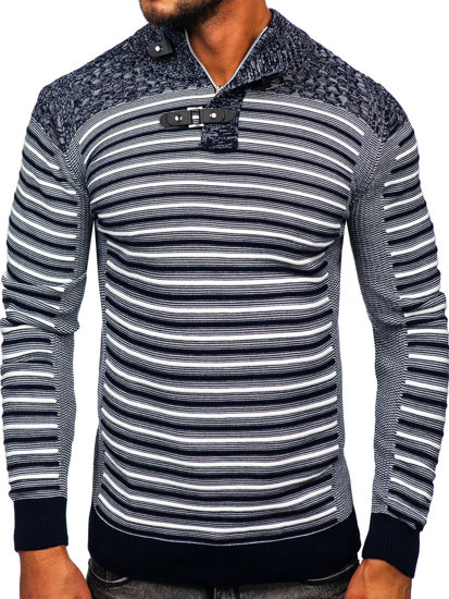 Bolf Herren Pullover mit Stehkragen  1028