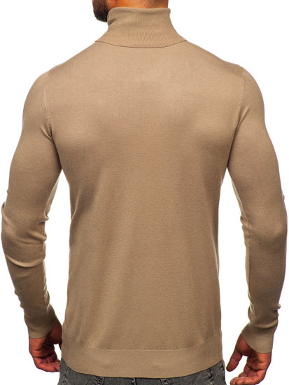 Bolf Herren Rollkragenpullover Basic Camel  W1-1728