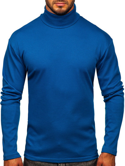 Bolf Herren Rollkragenpullover Basic Indigo  145347