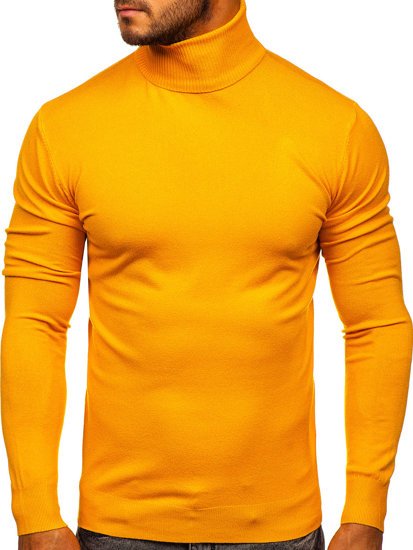 Bolf Herren Rollkragenpullover Gelb  YY02