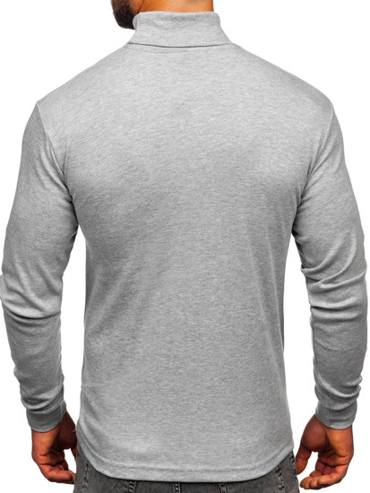 Bolf Herren Rollkragenpullover Grau  145347-1