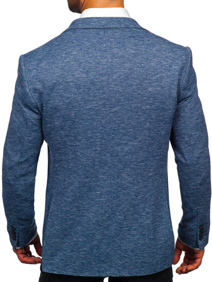 Bolf Herren Sakko Casual Blau 017