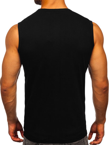 Bolf Herren Shirt Tank Top Schwarz  14811