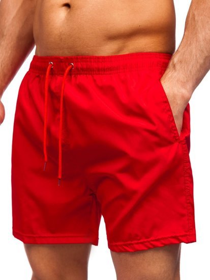 Bolf Herren Shorts Badehose Weinrot  YW02002