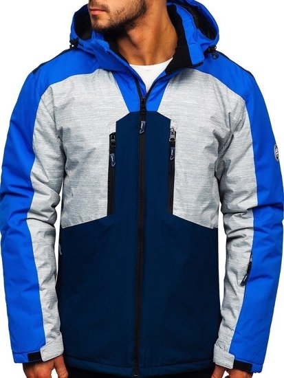 Bolf Herren Skijacke Blau 1340