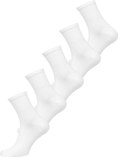 Bolf Herren Socken Weiß A8007-5P 5 PACK