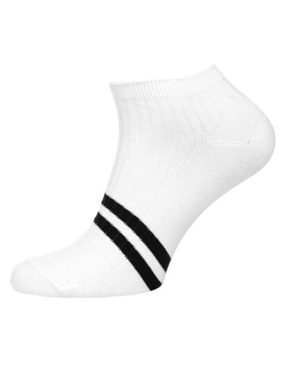 Bolf Herren Socken Weiß-Schwarz M082-5P 5 PACK