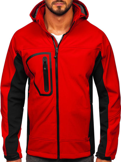 Bolf Herren Softshell Jacke Rot  T019