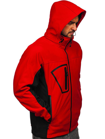 Bolf Herren Softshell Jacke Rot  T019