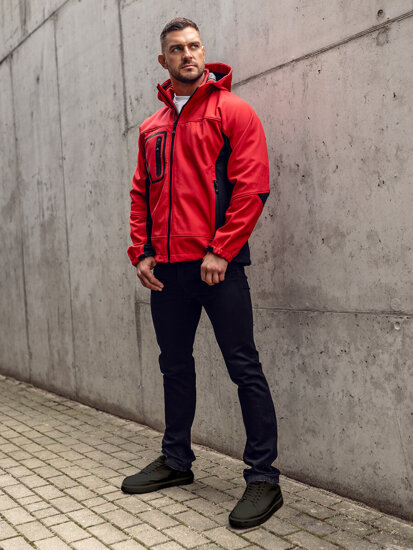 Bolf Herren Softshell Jacke Rot  T019A