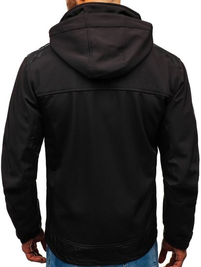 Bolf Herren Softshell Jacke Schwarz  A6603