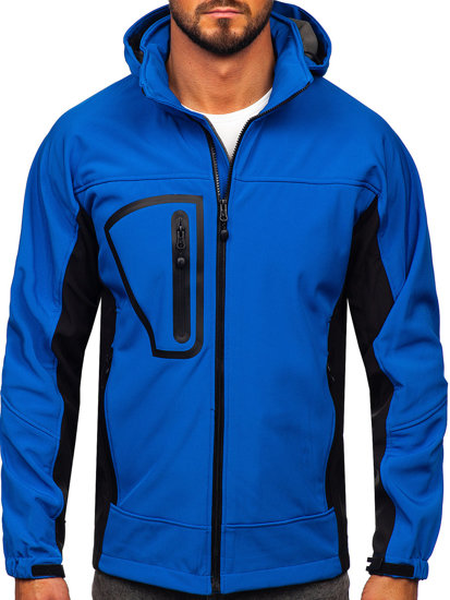 Bolf Herren Softshelljacke Blau  T019