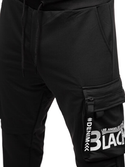 Bolf Herren Sporthose Bargohose Joggers Schwarz  K19