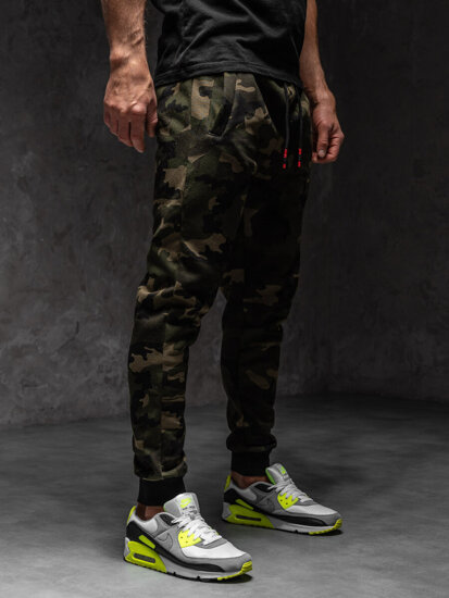 Bolf Herren Sporthose Camo-Khaki KZ15A1