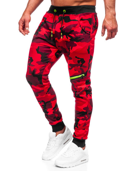 Bolf Herren Sporthose Camo Rot  KK04