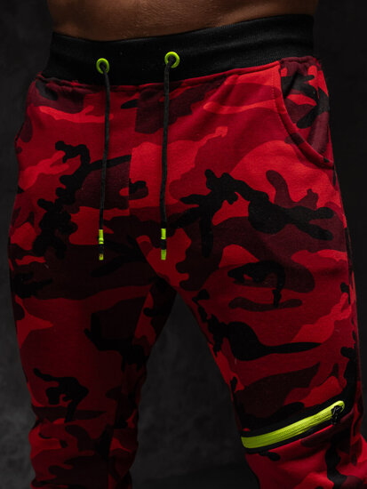 Bolf Herren Sporthose Camo Rot  KK04A1