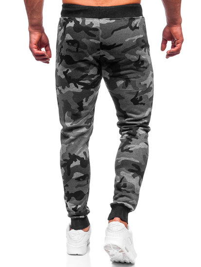 Bolf Herren Sporthose Camo Schwarzgrau  KK04