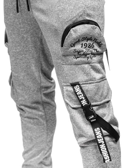 Bolf Herren Sporthose Cargohose Jogger Pants Grau  HS7172