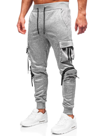 Bolf Herren Sporthose Cargohose Jogger Pants Grau  HS7176