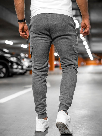 Bolf Herren Sporthose Cargohose Jogger Pants Grau  JX8709A