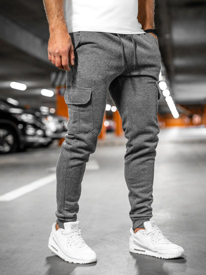 Bolf Herren Sporthose Cargohose Jogger Pants Grau  JX8709A