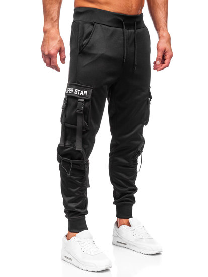 Bolf Herren Sporthose Cargohose Jogger Pants Schwarz  HS7176