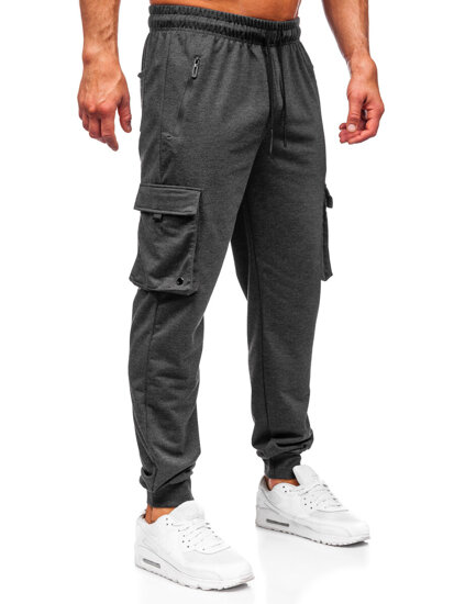 Bolf Herren Sporthose Cargohose Joggers Anthrazit  JX6360