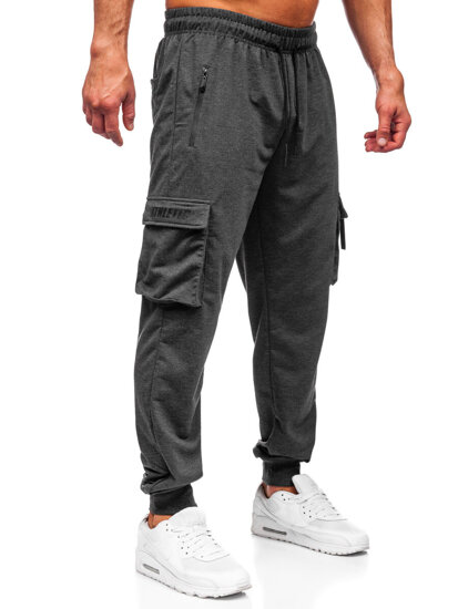 Bolf Herren Sporthose Cargohose Joggers Anthrazit  JX6362