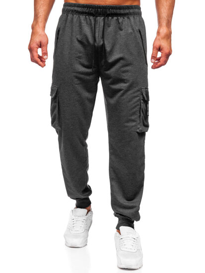 Bolf Herren Sporthose Cargohose Joggers Anthrazit  JX6362