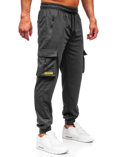 Bolf Herren Sporthose Cargohose Joggers Anthrazit  JX6363