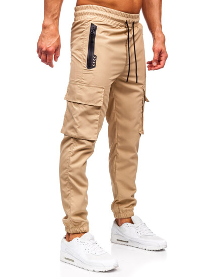 Bolf Herren Sporthose Cargohose Joggers Beige  HSS297