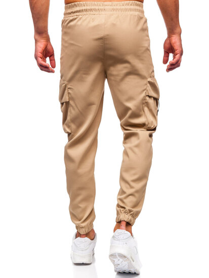 Bolf Herren Sporthose Cargohose Joggers Beige  HSS299