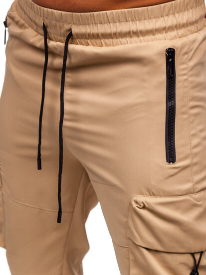 Bolf Herren Sporthose Cargohose Joggers Beige  HSS299